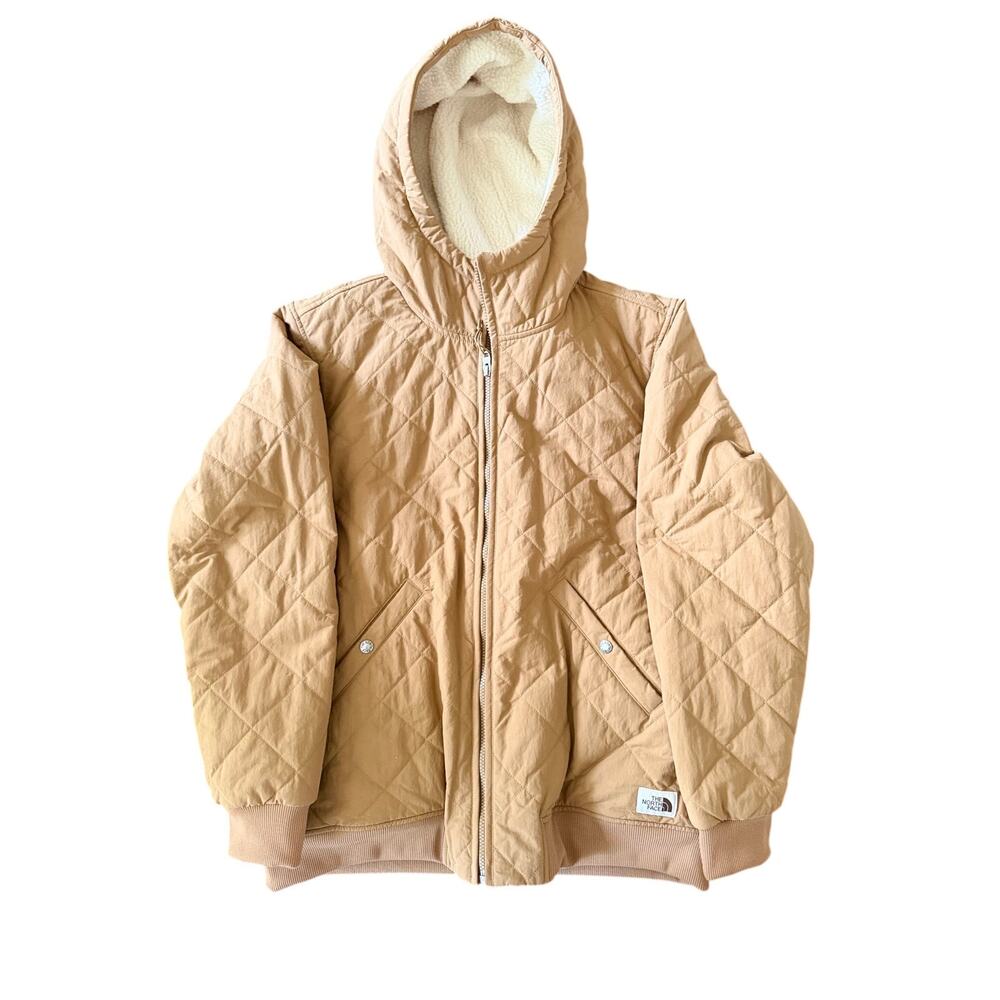 The North Face Cuchillo Mens Insulated Full-Zip Hooded Jacket Large Brown